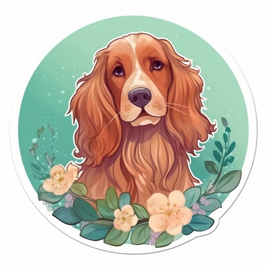 Irish Setter Irish Setter Dog Vinyl Decal Sticker for Car, Laptop, Tumbler and more # 009626