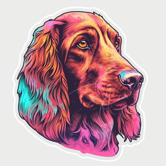 Irish Setter Irish Setter Dog Vinyl Decal Sticker for Car, Laptop, Tumbler and more # 009629