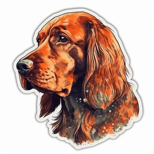 Irish Setter Irish Setter Dog Vinyl Decal Sticker for Car, Laptop, Tumbler and more # 009680