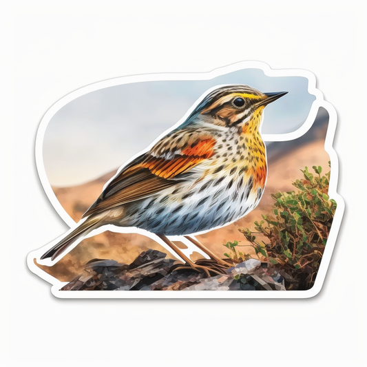 Colorado Lark Bunting bird Rocky Mountain Columbine flower  Vinyl Decal Sticker for Car, Laptop, Tumbler and more # 008316