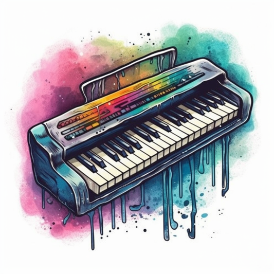 Piano Piano musical instrument Vinyl Decal Sticker for Car, Laptop, Tumbler and more # 008645