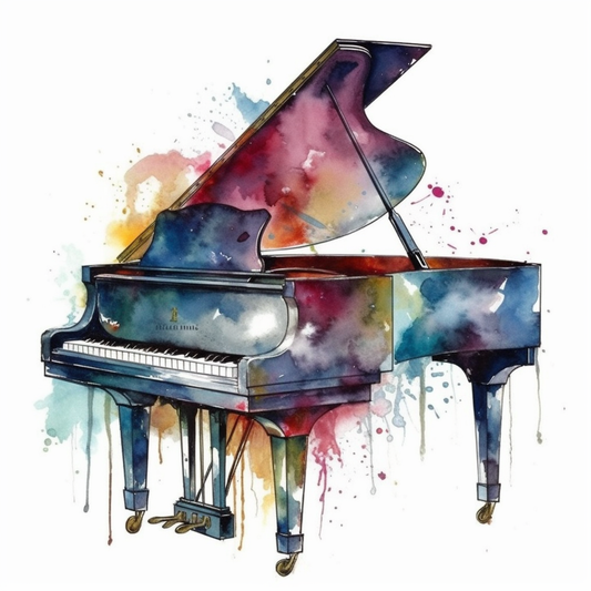 Piano Piano musical instrument Vinyl Decal Sticker for Car, Laptop, Tumbler and more # 008637