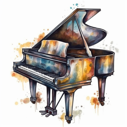 Piano Piano musical instrument Vinyl Decal Sticker for Car, Laptop, Tumbler and more # 008651
