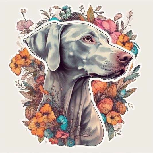 Weimaraner Weimaraner Dog Vinyl Decal Sticker for Car, Laptop, Tumbler and more # 009818