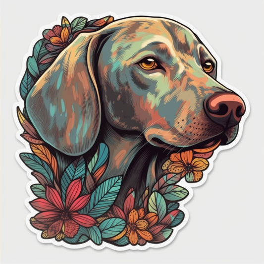Weimaraner Weimaraner Dog Vinyl Decal Sticker for Car, Laptop, Tumbler and more # 009817