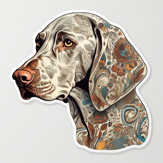 Weimaraner Weimaraner Dog Vinyl Decal Sticker for Car, Laptop, Tumbler and more # 009807
