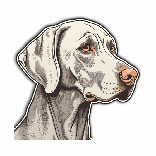 Weimaraner Weimaraner Dog Vinyl Decal Sticker for Car, Laptop, Tumbler and more # 009780