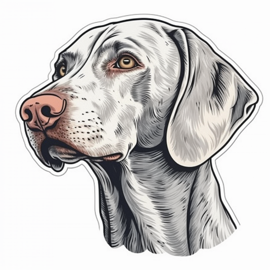 Weimaraner Weimaraner Dog Vinyl Decal Sticker for Car, Laptop, Tumbler and more # 009822