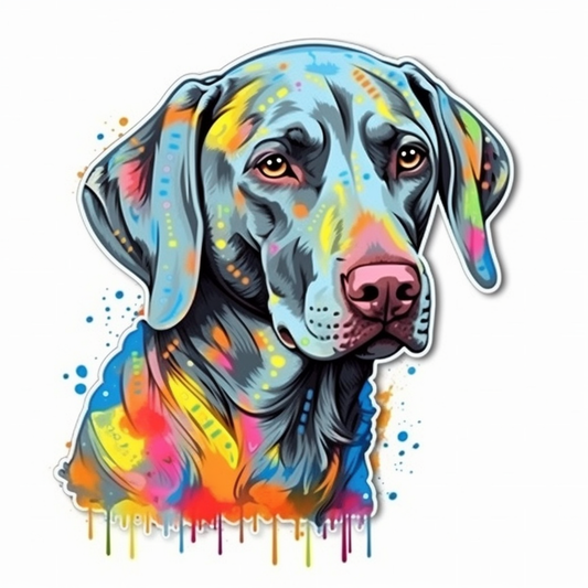 Weimaraner Weimaraner Dog Vinyl Decal Sticker for Car, Laptop, Tumbler and more # 009804