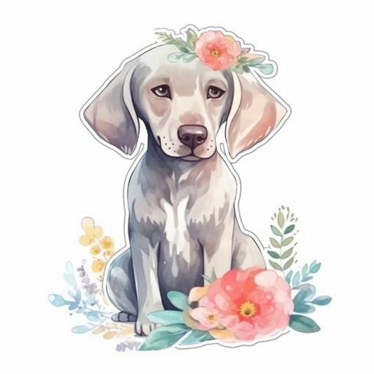 Weimaraner Weimaraner Dog Vinyl Decal Sticker for Car, Laptop, Tumbler and more # 009838