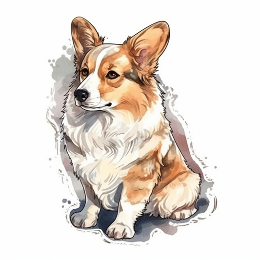Welsh Corgi Dog Vinyl Decal Sticker for Car, Laptop, Tumbler and more # 0010029
