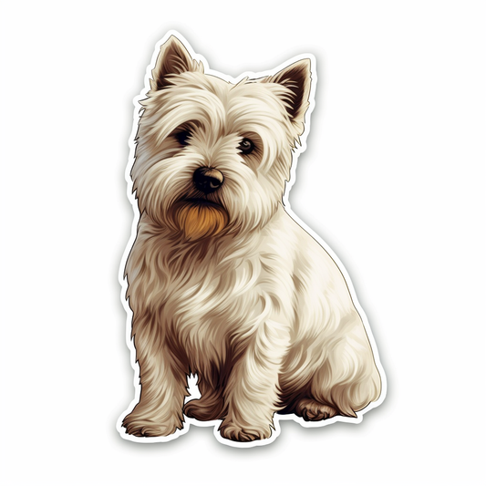 West Highland White Terrier Dog Vinyl Decal Sticker for Car, Laptop, Tumbler and more # 009956