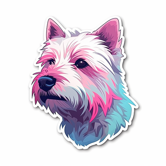 West Highland White Terrier West Highland Dog Vinyl Decal Sticker for Car, Laptop, Tumbler and more # 009996
