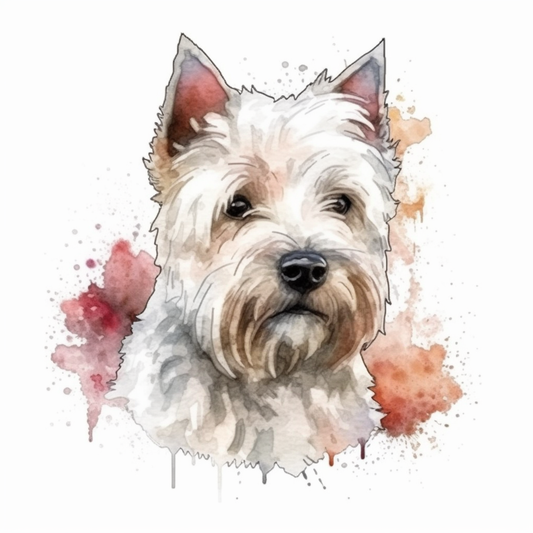 West Highland White Terrier West Highland Dog Vinyl Decal Sticker for Car, Laptop, Tumbler and more # 0010050