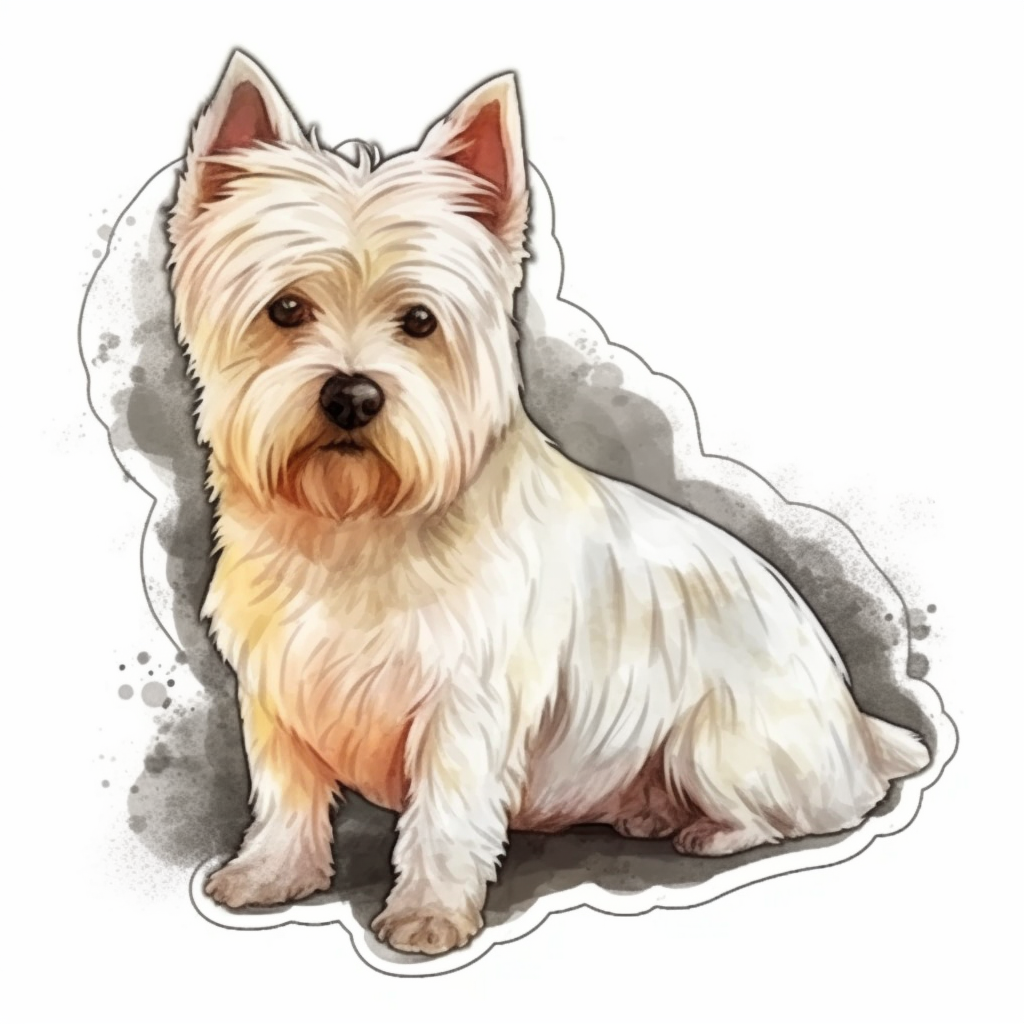 West Highland White Terrier West Highland Dog Vinyl Decal Sticker for Car, Laptop, Tumbler and more # 009882