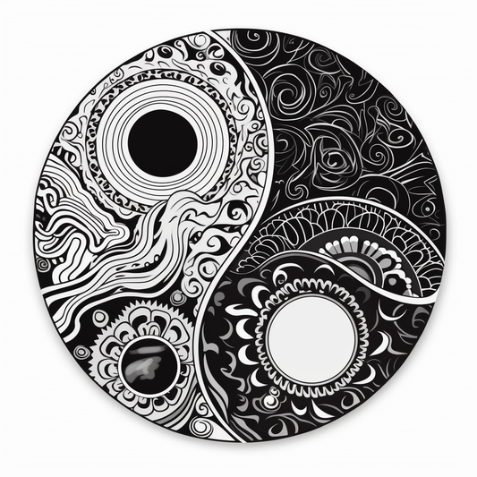 YinYang Vinyl Decal Sticker for Car, Laptop, Tumbler and more # 008596