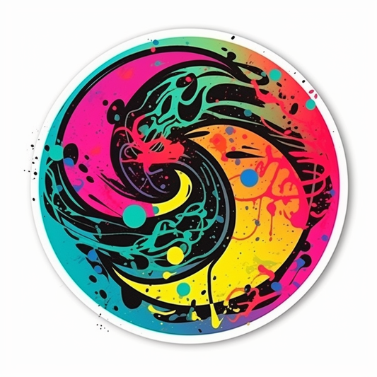 YinYang Vinyl Decal Sticker for Car, Laptop, Tumbler and more # 008604