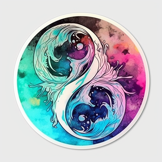 YinYang Vinyl Decal Sticker for Car, Laptop, Tumbler and more # 008595