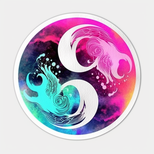 YinYang Vinyl Decal Sticker for Car, Laptop, Tumbler and more # 008599