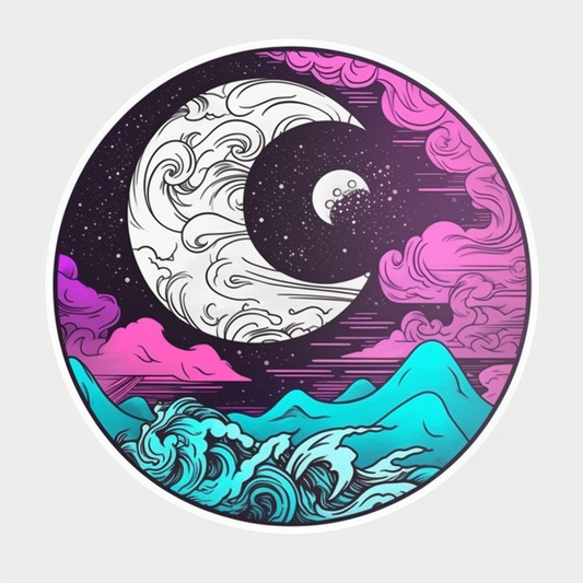 YinYang Vinyl Decal Sticker for Car, Laptop, Tumbler and more # 008606