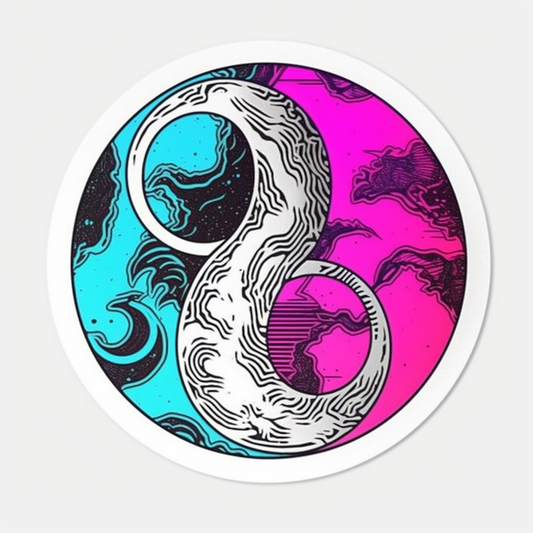 YinYang Vinyl Decal Sticker for Car, Laptop, Tumbler and more # 008602