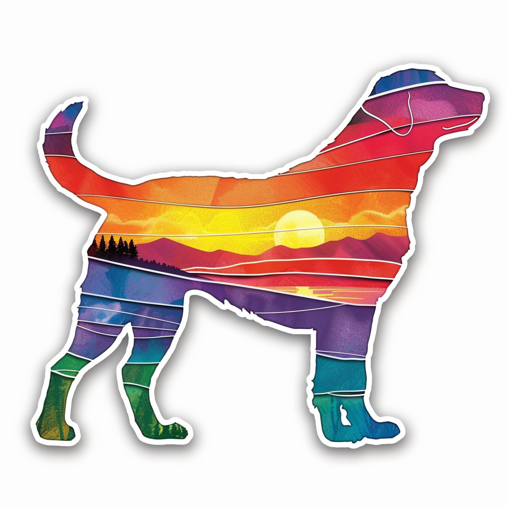 Labrador Retriever Dog Vinyl Decal Sticker for Car, Laptop, Tumbler and more # F07015