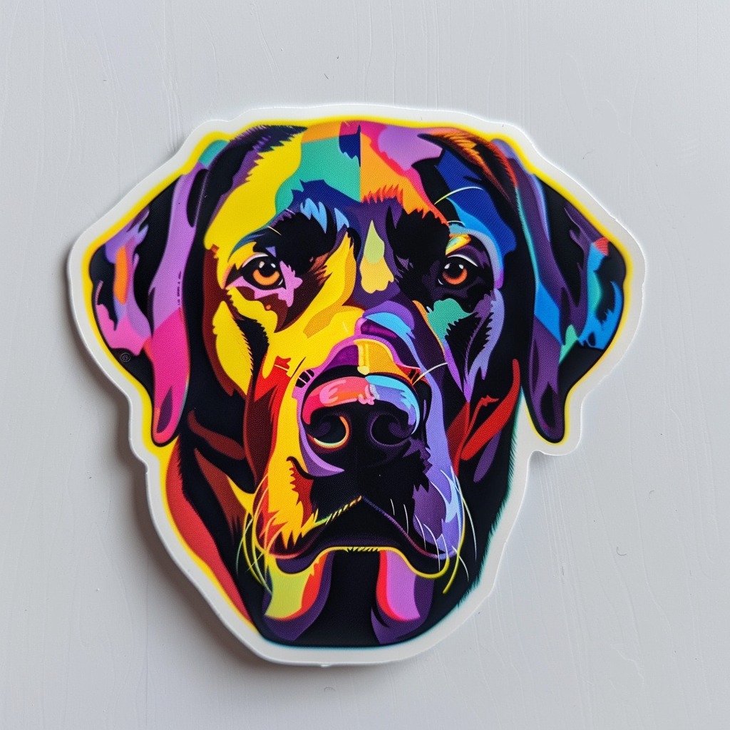 Labrador Retriever Dog Vinyl Decal Sticker for Car, Laptop, Tumbler and more # F06709