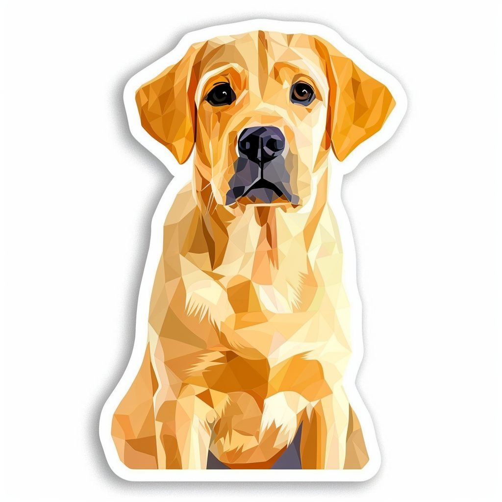 Labrador Retriever Dog Vinyl Decal Sticker for Car, Laptop, Tumbler and more # F06844