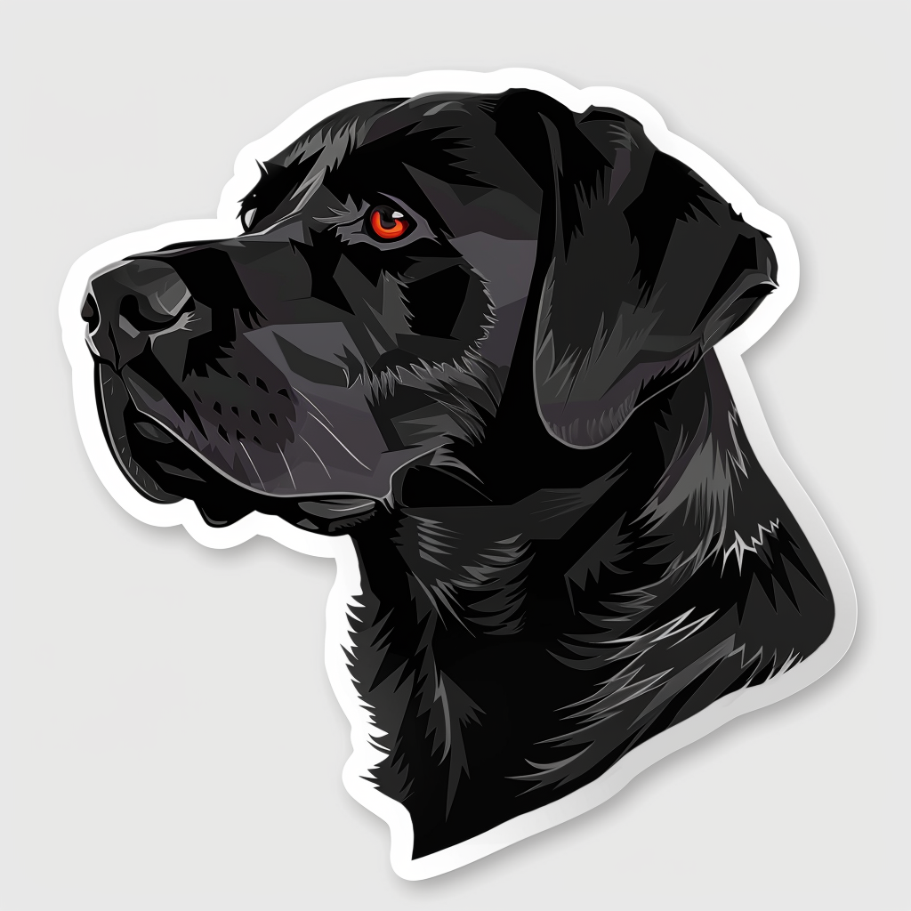 Labrador Retriever Dog Vinyl Decal Sticker for Car, Laptop, Tumbler and more # F06853