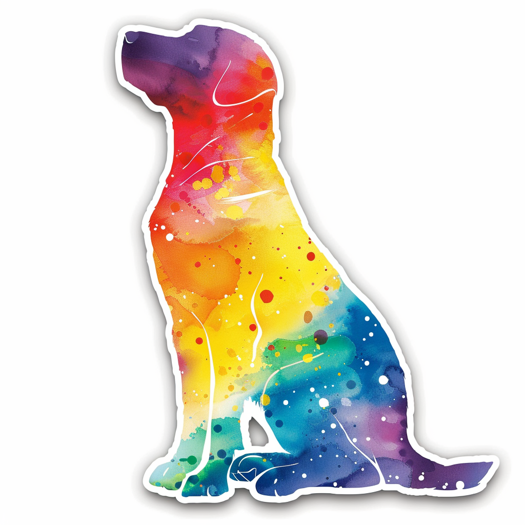 Labrador Retriever Dog Vinyl Decal Sticker for Car, Laptop, Tumbler and more # F07011