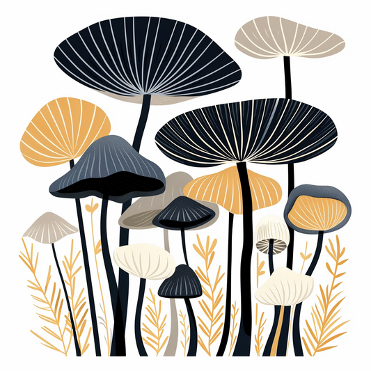 Mushrooms Vinyl Decal Sticker for Car, Laptop, Tumbler and more # F07006