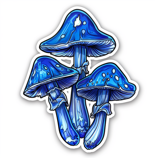 Mushrooms Vinyl Decal Sticker for Car, Laptop, Tumbler and more # F07005