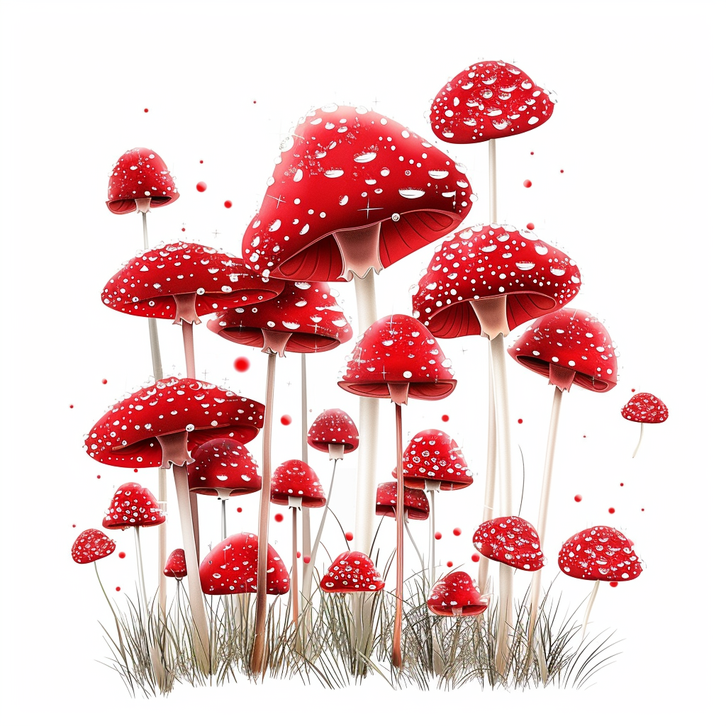 Mushrooms Vinyl Decal Sticker for Car, Laptop, Tumbler and more # F07003