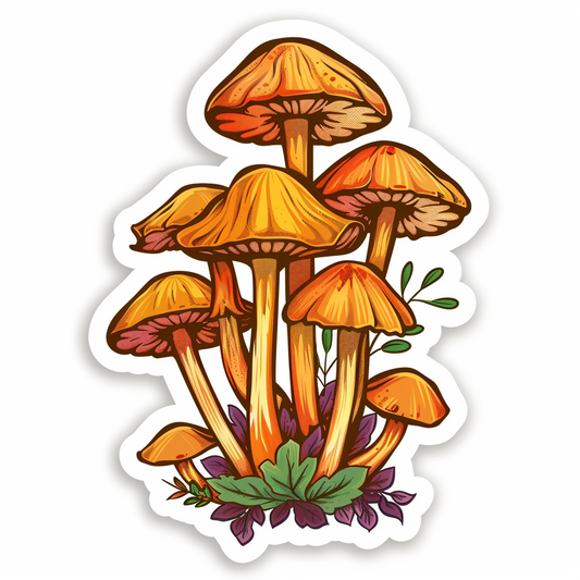 Mushrooms Vinyl Decal Sticker for Car, Laptop, Tumbler and more # F06965