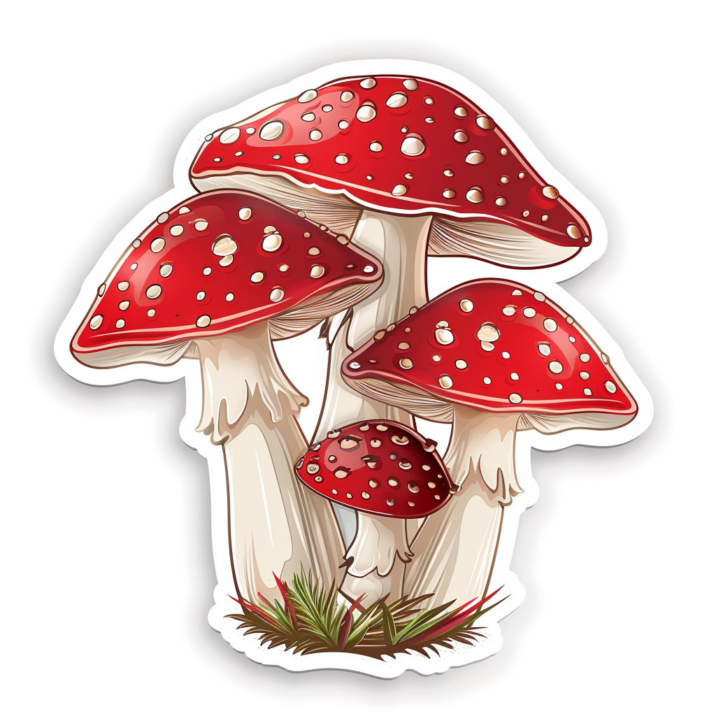 Mushrooms Vinyl Decal Sticker for Car, Laptop, Tumbler and more # F06982