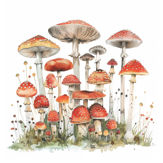 Mushrooms Vinyl Decal Sticker for Car, Laptop, Tumbler and more # F06941