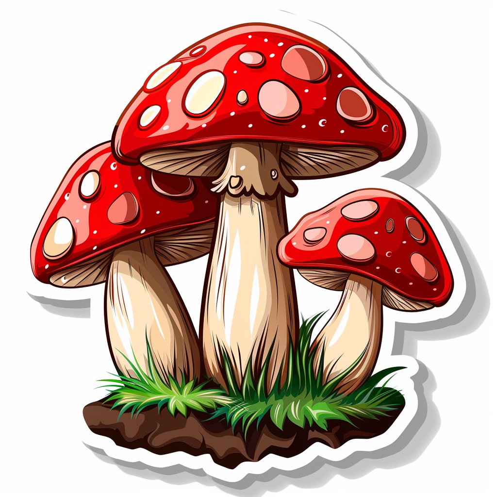 Mushrooms Vinyl Decal Sticker for Car, Laptop, Tumbler and more # F06962