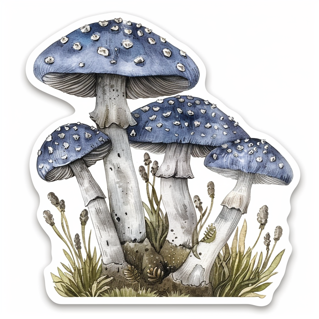 Mushrooms Vinyl Decal Sticker for Car, Laptop, Tumbler and more # F06940