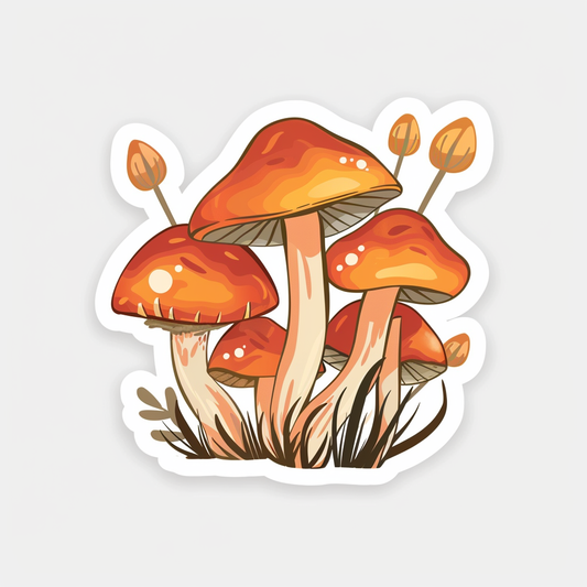 Mushrooms Vinyl Decal Sticker for Car, Laptop, Tumbler and more # F06933