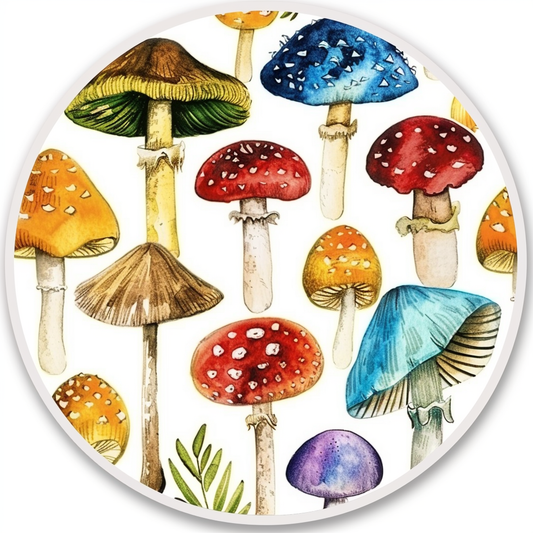 Mushrooms Vinyl Decal Sticker for Car, Laptop, Tumbler and more # F06829