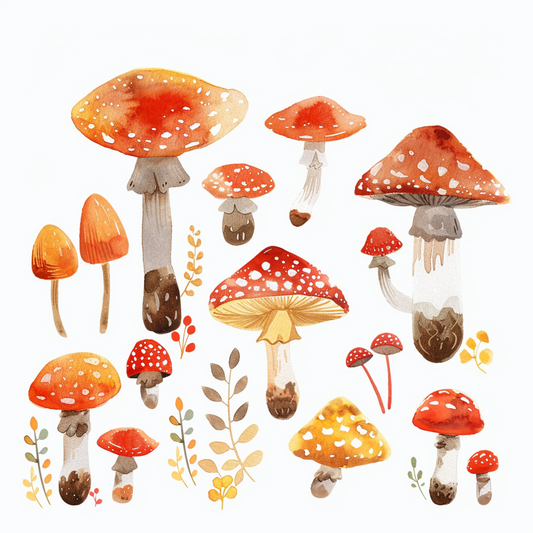 Mushrooms Vinyl Decal Sticker for Car, Laptop, Tumbler and more # F06833