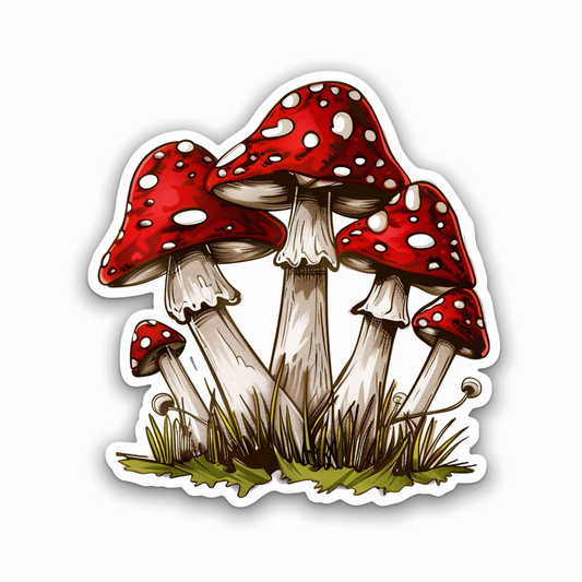 Mushrooms Vinyl Decal Sticker for Car, Laptop, Tumbler and more # F06812