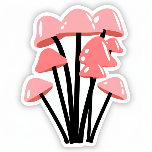 Mushrooms Vinyl Decal Sticker for Car, Laptop, Tumbler and more # F06931