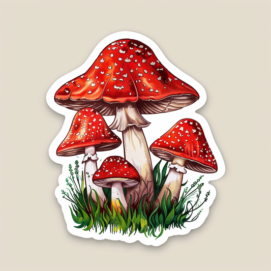 Mushrooms Vinyl Decal Sticker for Car, Laptop, Tumbler and more # F06926