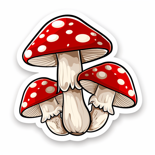 Mushrooms Vinyl Decal Sticker for Car, Laptop, Tumbler and more # F06928