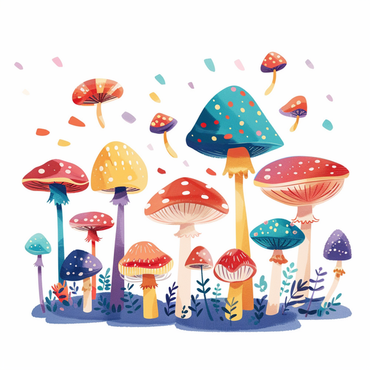 Mushrooms Vinyl Decal Sticker for Car, Laptop, Tumbler and more # F06971