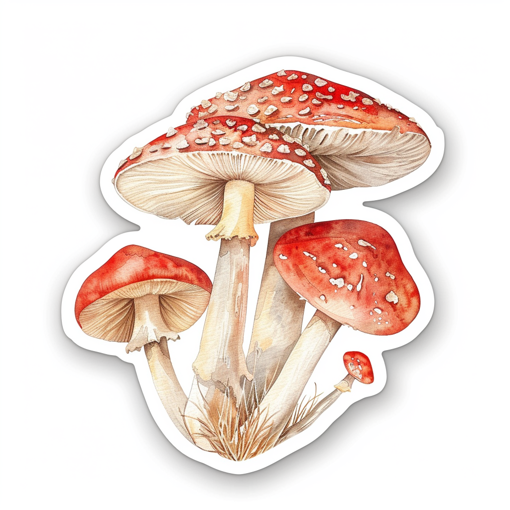 Mushrooms Vinyl Decal Sticker for Car, Laptop, Tumbler and more # F06952
