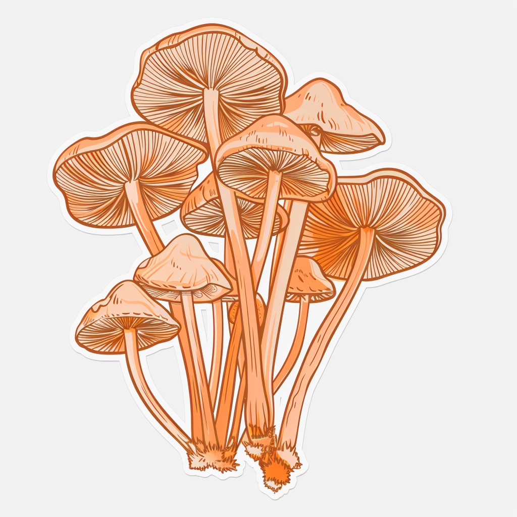 Mushrooms Vinyl Decal Sticker for Car, Laptop, Tumbler and more # F06967