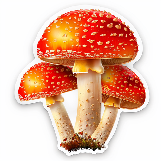 Mushrooms Vinyl Decal Sticker for Car, Laptop, Tumbler and more # F06917