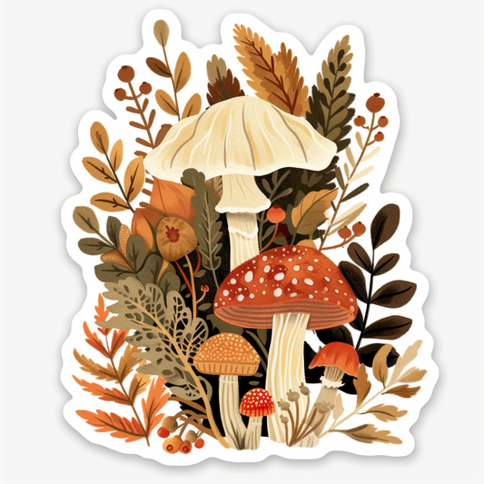 Mushrooms Vinyl Decal Sticker for Car, Laptop, Tumbler and more # F06955